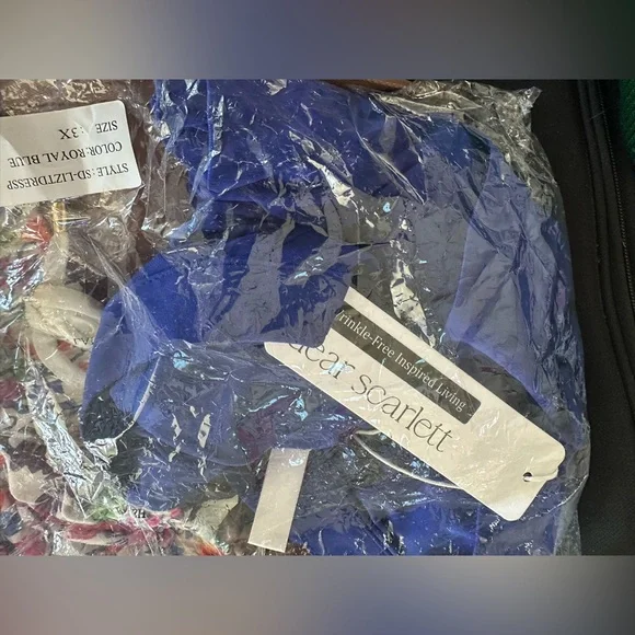 Elegant Blue Sleeveless Mini Dress - Picture 3 of 4